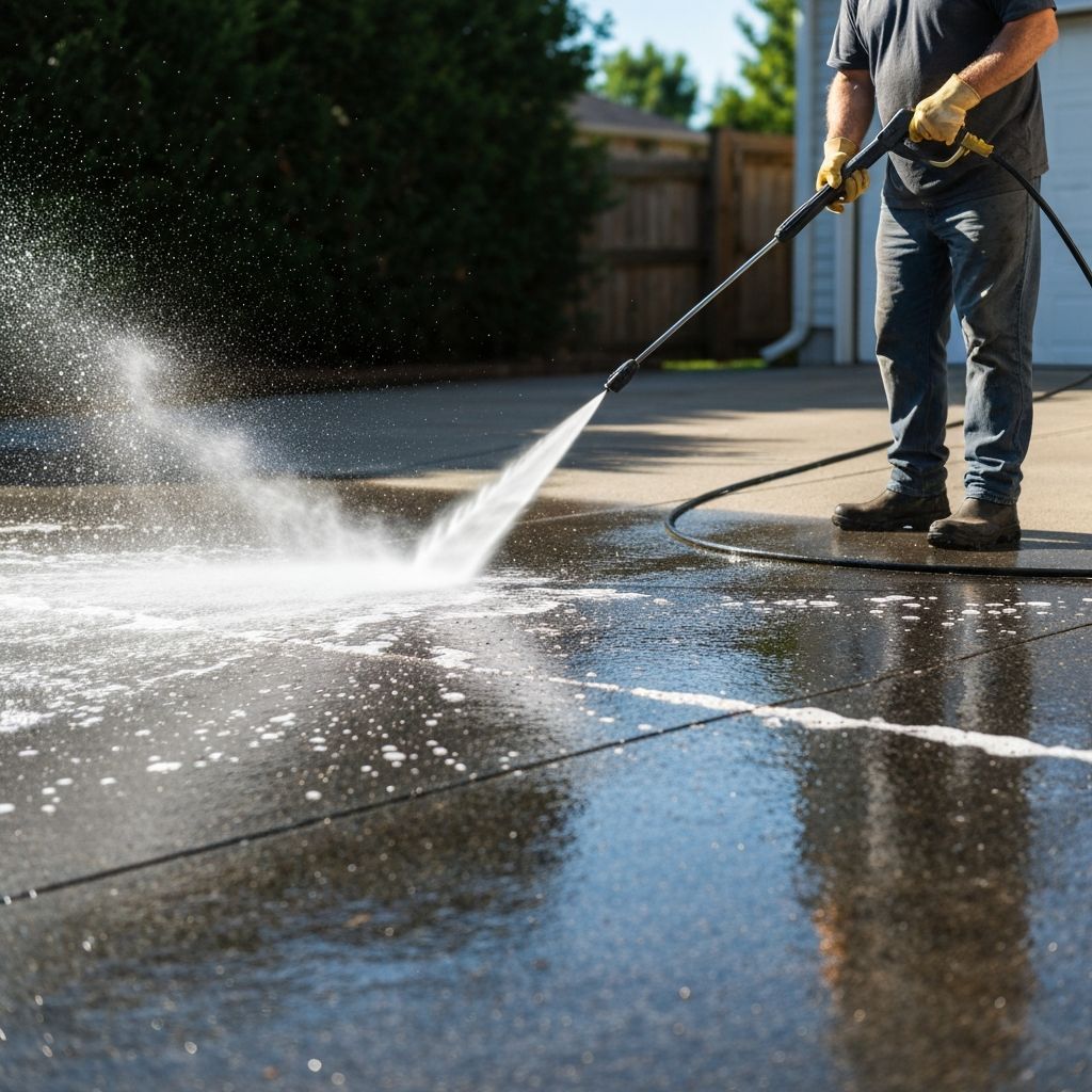 Driveway cleaning service