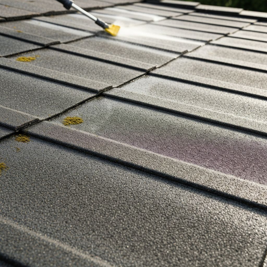 Roof cleaning service